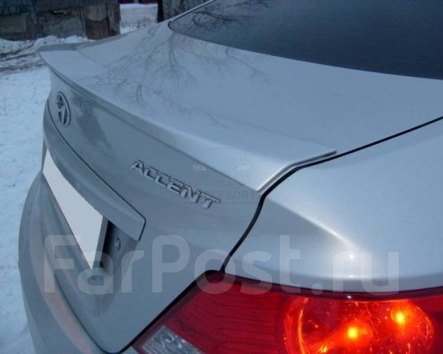 Лип спойлер Hyundai Solaris (Хендай Солярис) седан 2010-2017г купить в ...