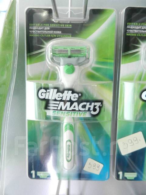 Станок для бритья gillette mach3 sensitive