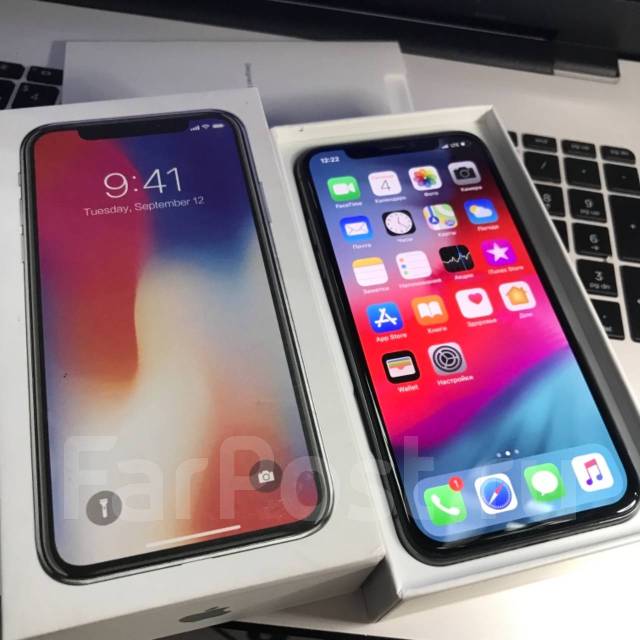iPhone X 256. 64 гб! Новый. Гарантия, Face iD, True Tone. стекло+броня ...