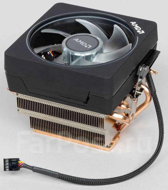 Как снять боксовый кулер амд raizen 5 Кулер для процессора AMD Wraith Prism LED RGB AM4/AM2/AM3/AM3+ 4-Pin, новый, в н