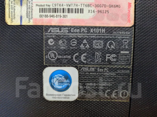 Asus Eee PC X101H. WiFi: 1 ����