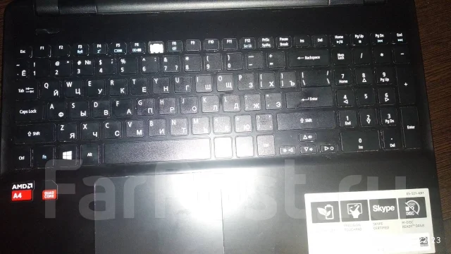 Acer Aspire E5-521-67TQ. 15.6", 1,8����, ��� 2048 ��, ���� 449���, WiFi: 1, Bluetooth: 1, ����������� �� 4��. ����