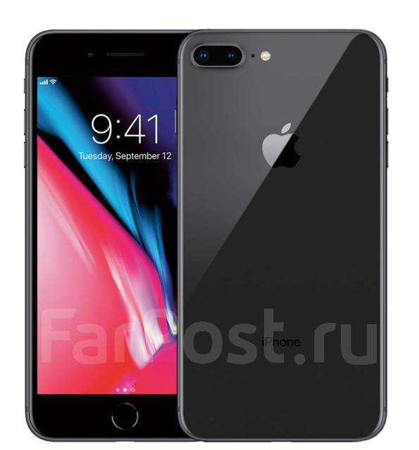 Apple iPhone 8 Plus 256GB Новый! Гарантия 1Год, 5.50", моноблок, черный ...