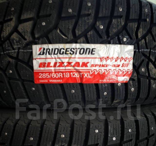 285 60. 285/60 R18 Bridgestone Blizzak Spike 02. А/шина 285/60r18 Bridgestone Spike-02 (шип). Автошина r18 235/45 Bridgestone Blizzak Spike-02 98t XL шип 468868.