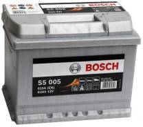Аккумулятор Bosch S5 005 63 А/ч (Цена со скидкой 6682 руб! ) в Хабаровске Bosch. 63 А.ч., Обратная (левое), производство Европа