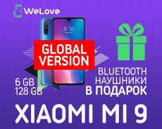 Xiaomi Mi9 6Gb+128Gb Blue Global Version в "WeLove" + BT Наушники в Уссурийске Xiaomi Mi9. Новый, 128 Гб, Синий, 3G, 4G LTE, Dual-SIM, NFC
