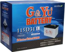 Аккумулятор G&Yu MF 115D31 L/R 90 А/ч (Цена со скидкой 6420 руб! ) в Хабаровске G&Yu. 90 А.ч., Обратная (левое), производство Корея