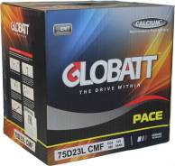 Аккумулятор Globatt 75D23 L/R 65 А/ч (Цена со скидкой 3816 руб! ) в Хабаровске Globatt. 65 А.ч., Обратная (левое)