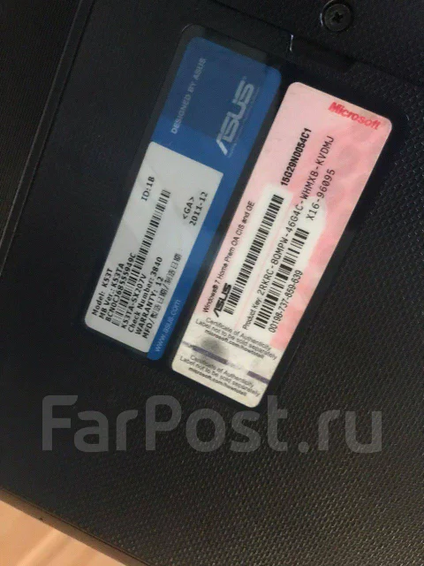 Asus K53T. 15.6", 1,5����, ��� 4 ��, ���� 600���, WiFi: 1, Bluetooth: 1, ����������� �� 2��. ����