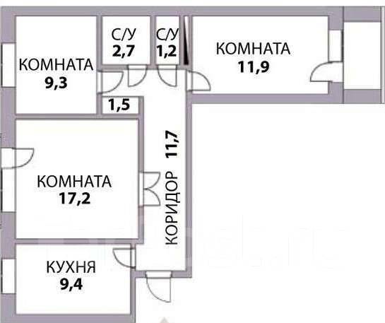 Планировка квартиры 63 кв м 3 комнаты