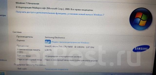 Samsung NB30. 10", ��� 1024 ��, ���� 250���, WiFi: 1, ����������� �� 3��. ����