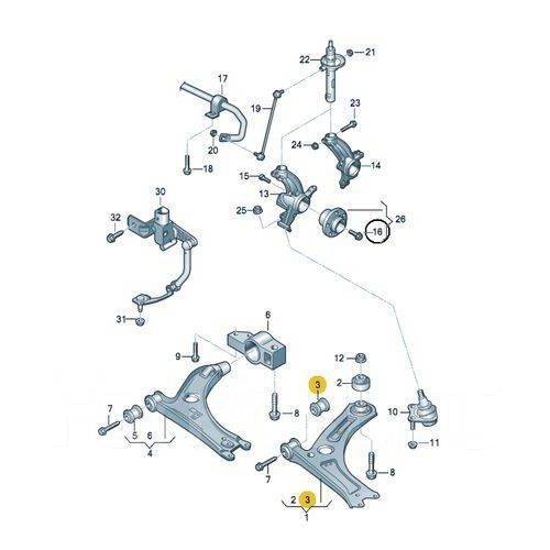 Задняя подвеска шкода суперб 2 схема