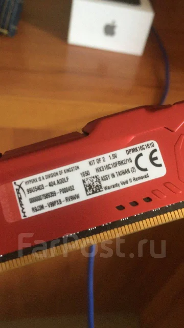 ������ ������ 8 �� HyperX HX316C10FRK2/16 1 ��. ����