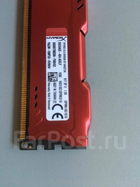 ������ ������ 8 �� HyperX HX316C10FRK2/16 1 ��. ����