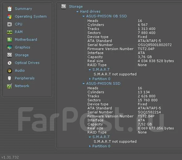 Asus Eee PC 900. 8.9", 900����, ��� 1024 ��, ���� 12���, WiFi: 1, ����������� �� 1��. ����