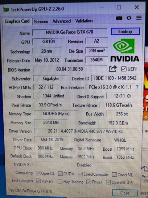 GeForce GTX 670 ����