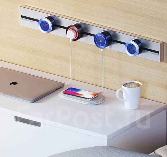 Передвижные розетки c LED подсветкой, новый. Цена: 10 800₽ во Владивостоке