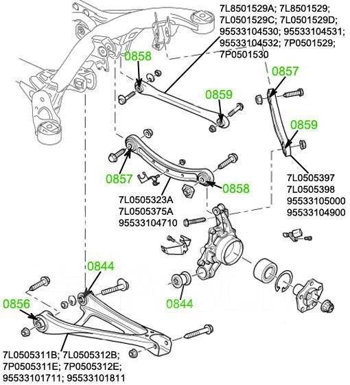 Подвеска туарег 2008 схема