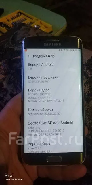 Samsung Galaxy S6 Edge. �/�, �������, 3G, 4G LTE, NFC ����