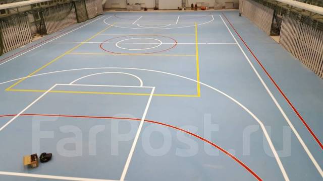Линолеум, сварка швов, укладка, нанесение спортивной разметки в Хабаровске