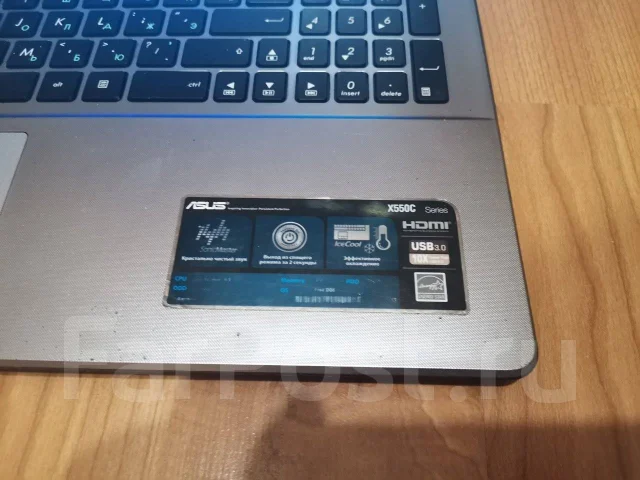 Asus X550CC. 15.6", 1,8����, ��� 4 ��, ���� 500���, WiFi: 1, Bluetooth: 1, ����������� �� 2��. ����