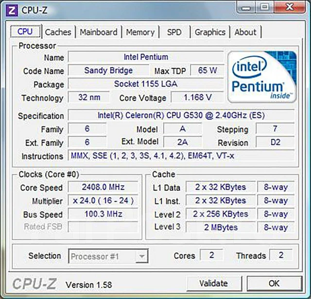 Intel Celeron G530 ����