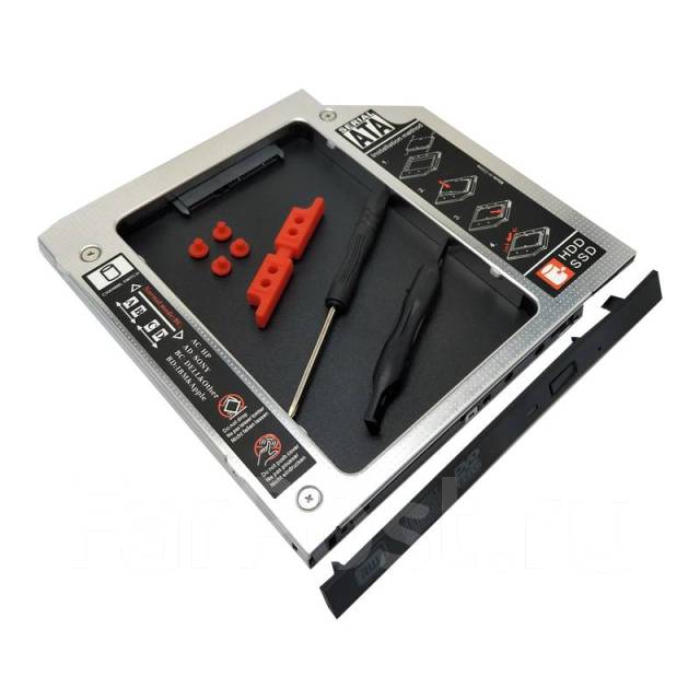 Салазки SATA, SSD, HDD 2.5" в отсек привода ноутбука 9.5 мм. Gadget ...