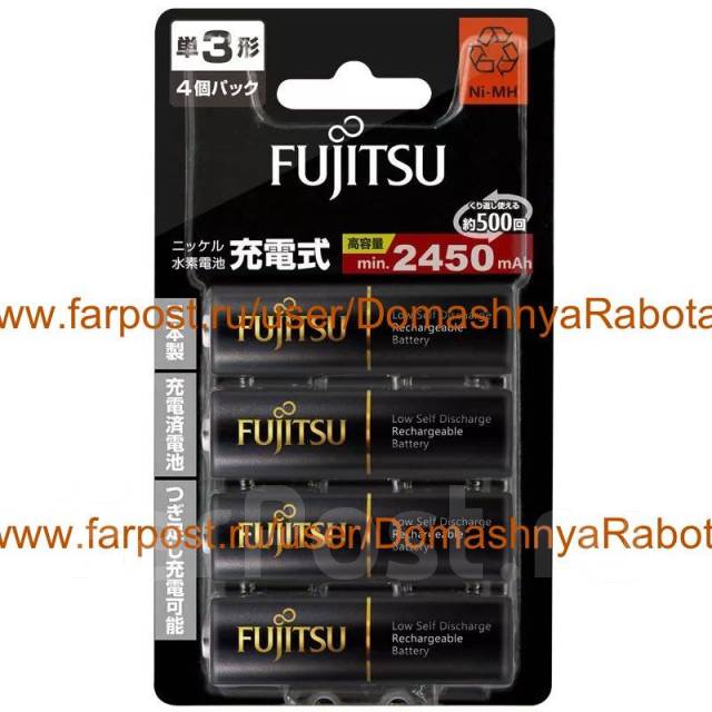 Аккумулятор AA Fujitsu Ni-MH 2450 mAh / 100% Japan / АА 1,2V ...