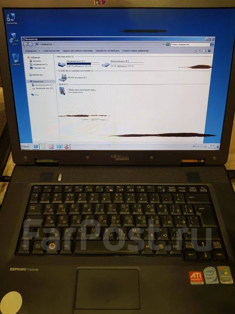 Fujitsu Siemens. 15.6", 2,1����, ��� 2048 ��, ���� 150���, WiFi: 1, ����������� �� 1��. ����