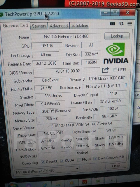 GeForce GTX 460 ����