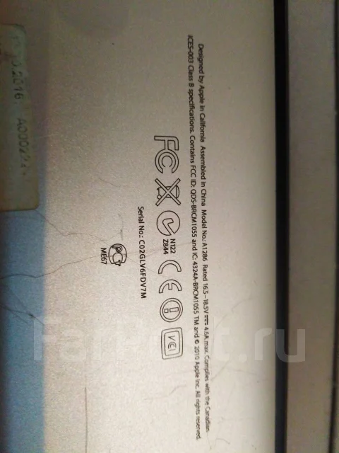 Apple MacBook Pro 15 2011 Late. 15", 2,4����, ��� 8 ��, ���� 500���, WiFi: 1, Bluetooth: 1, ����������� �� 8��. ����