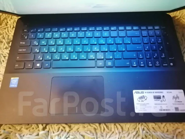 Asus X554LJ. 15.6", 2,2����, ��� 4 ��, ���� 560���, WiFi: 1, Bluetooth: 1, ����������� �� 2��. ����