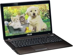 Asus K43SJ. 14", 2,3����, ��� 6 ��, ���� 500���, WiFi: 1, Bluetooth: 1, ����������� �� 3��. ����