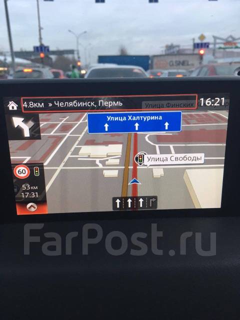 Карта навигации мазда