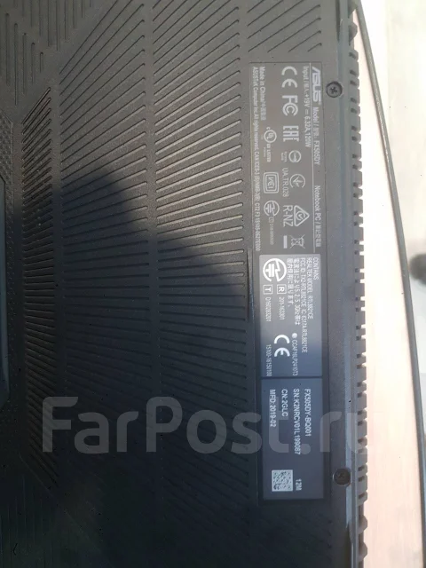 Asus TUF Gaming FX505DY. ��� 16 ��, WiFi: 1, Bluetooth: 1 ����