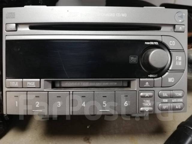 Магнитола Subaru Forester SG5, 2 DIN — 178x100 мм, б/у, в наличии. Цена ...