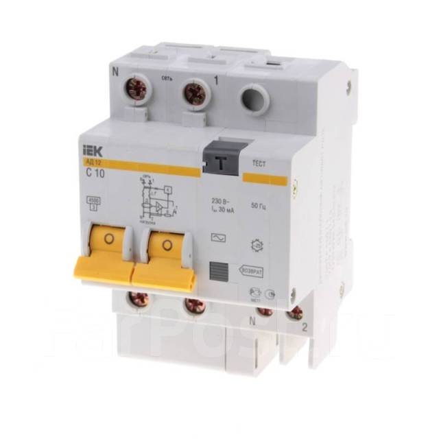 Ад 12 30 ма. Диф. Автомат ад12 2р с50 30ма иэк. Размеры автоматов iek. Дифавтомат ад12.