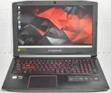 Acer Predator. 15.6", 2,8����, ��� 16 ��, ���� 256���, WiFi: 1, Bluetooth: 1, ����������� �� 5��. ����