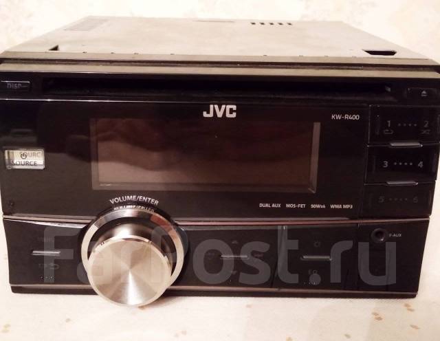 Магнитола JVC kw-r400, 2 DIN — 178x100 мм, б/у, в наличии. Цена: 4 000 ...