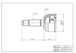 ���� �������� /�������� ������ /����� HDK ��� Passo 2004-; 26*47*24; TO-075; (TO-E075 TG-9575) 43420B1010 HDK TO-075 TO075 ����