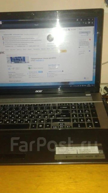 Acer Aspire V3-771G. 17.3", 2,4����, ��� 16 ��, ���� 120���, WiFi: 1, Bluetooth: 1 ����