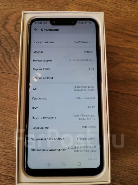 Huawei Nova 3. �/�, ����������, 3G, 4G LTE, Dual-SIM, NFC ����
