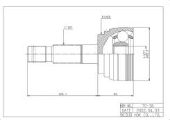 ���� �������� /�������� ������ /����� HDK ��� Toyota Prado 1996-2002 Surf 1995-2002 J9 N185W; TO-038; (TO-E038 859034) 4343035030 HDK TO-038 TO038 ���...