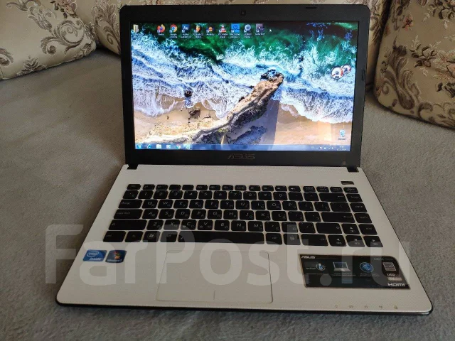 Asus X401A. 14", 1 700����, ��� 8 ��, ���� 240���, WiFi: 1, Bluetooth: 1, ����������� �� 3��. ����