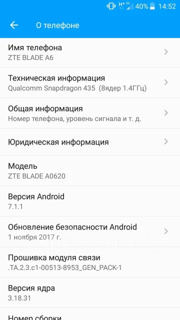 ZTE Blade A6 Lite. �/�, ������, 4G LTE ����