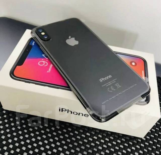 iPhone X 256. 64 гб! Новый. Гарантия, Face iD, True Tone. стекло+броня ...