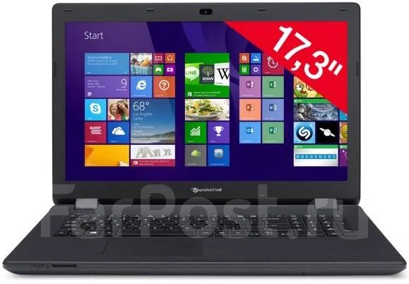 Packard Bell EasyNote. 17.3", 2 160����, ��� 4 ��, ���� 500���, WiFi: 1, Bluetooth: 1, ����������� �� 3��. ����