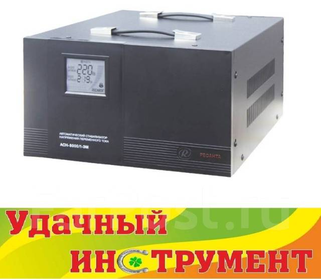 Стабилизатор напряжения электромеханический Ресанта АСН-8000 1-ЭМ ...