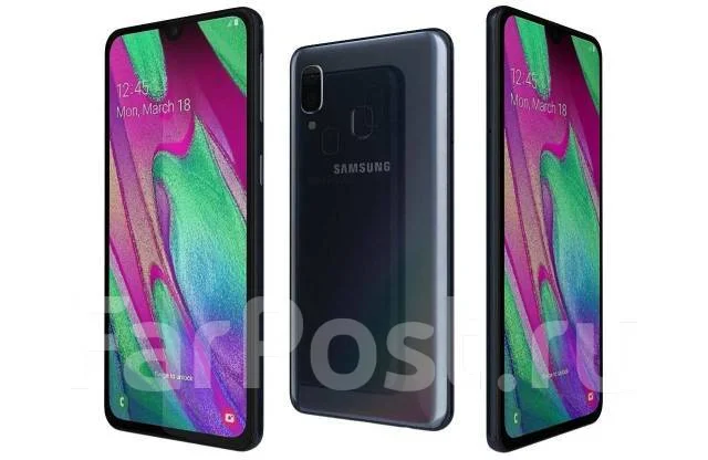 Samsung Galaxy A40. �����, �����, ������, 3G, 4G LTE, Dual-SIM, NFC ����