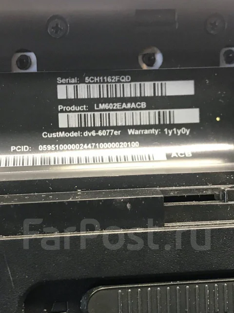 HP Pavilion dv6-6077er. 15.6", 2����, ��� 6 ��, ���� 1 000���, WiFi: 1, Bluetooth: 1, ����������� �� 2��. ����